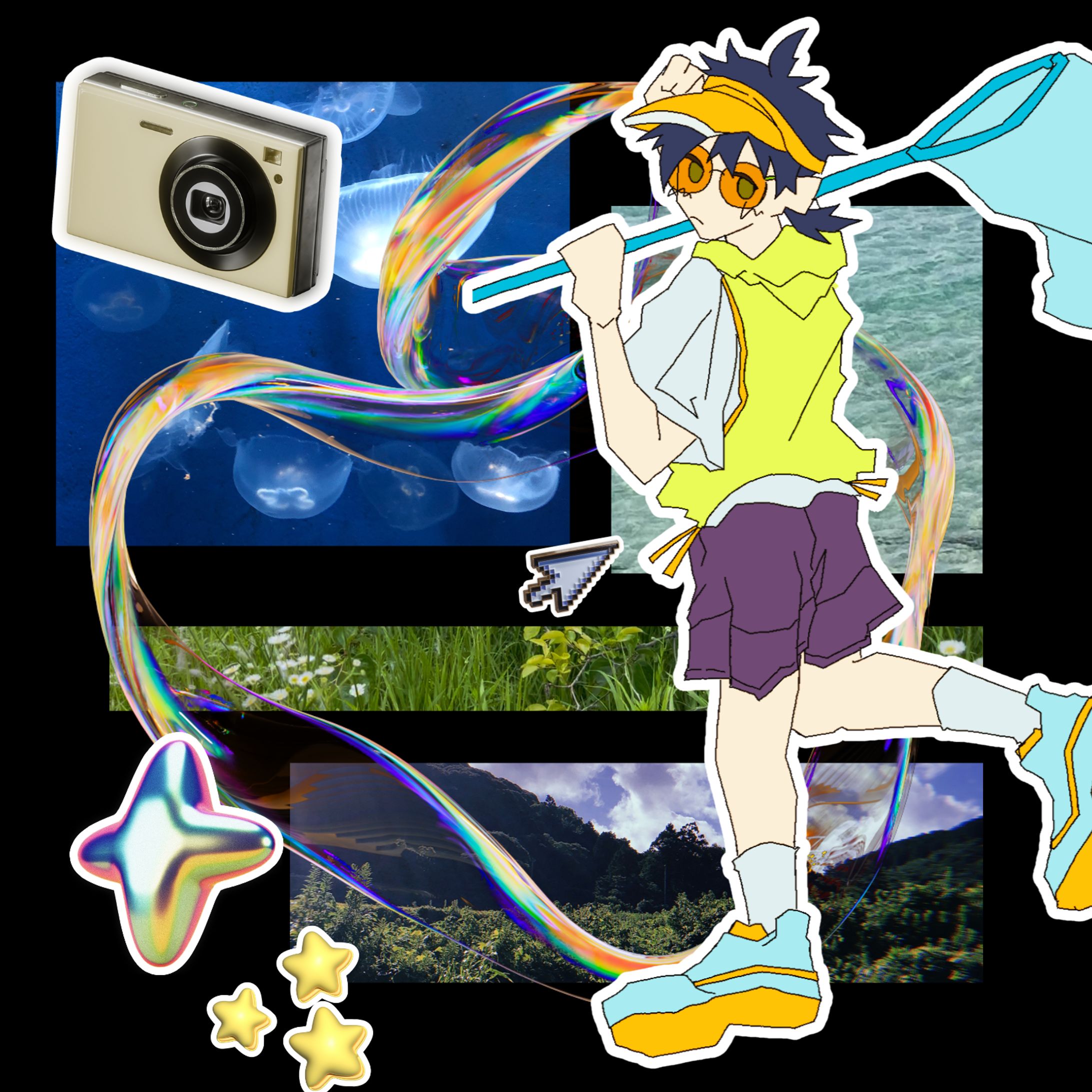 【お仕事】中学校夏休みのしおり表紙-1