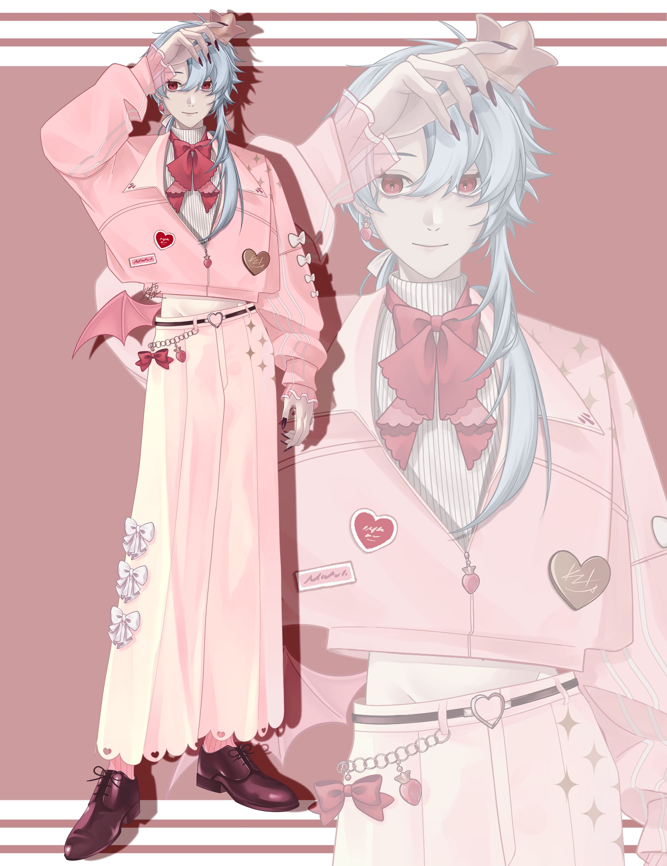 【合作】【立ち絵】いちごみるくアイス衣装-1