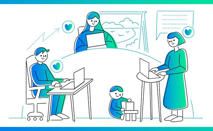 【WORKS】AVITA株式会社「AVACOM」サイト内のイラスト