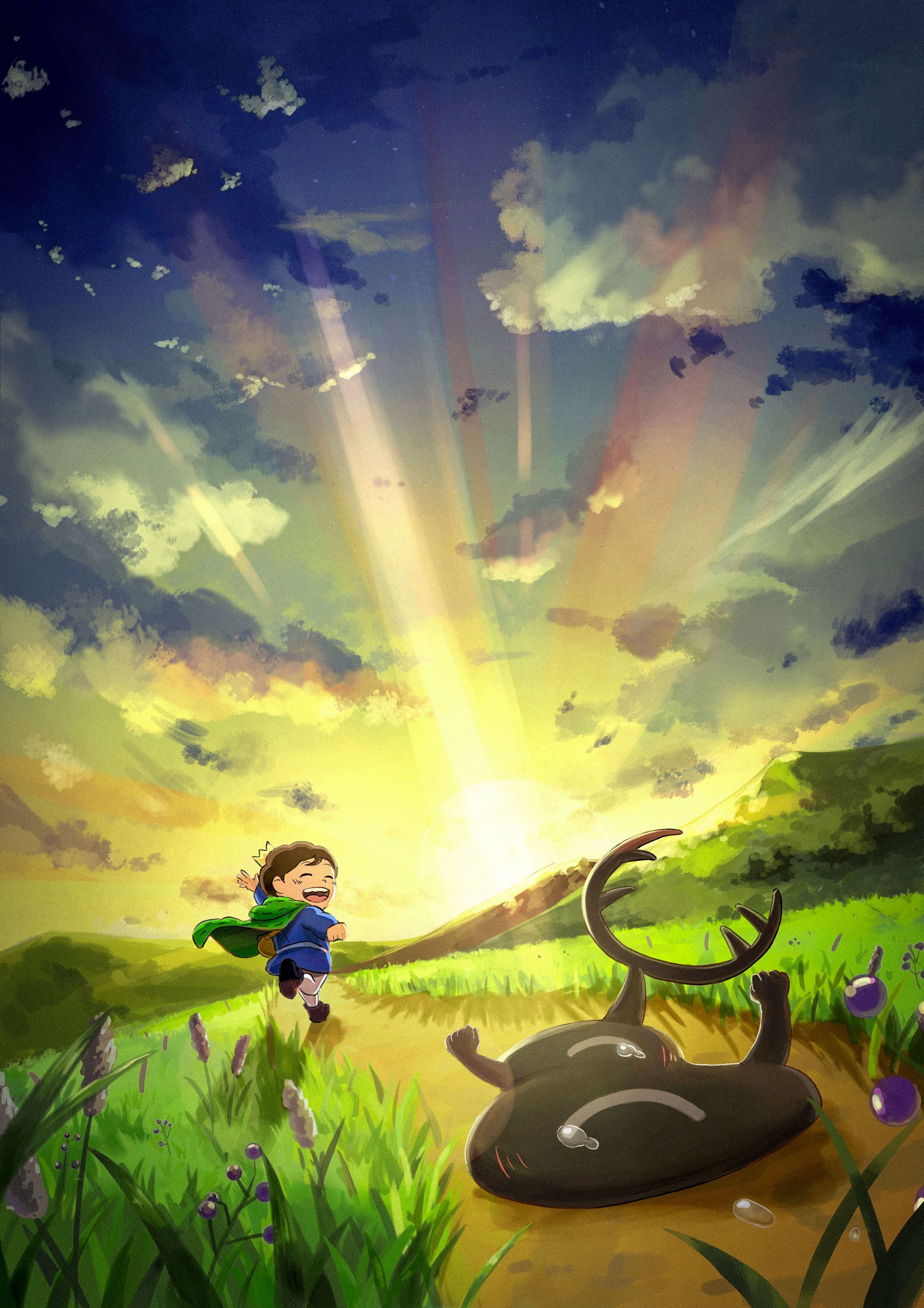 王様ランキングファンアート「旅の続きへ！！」-1