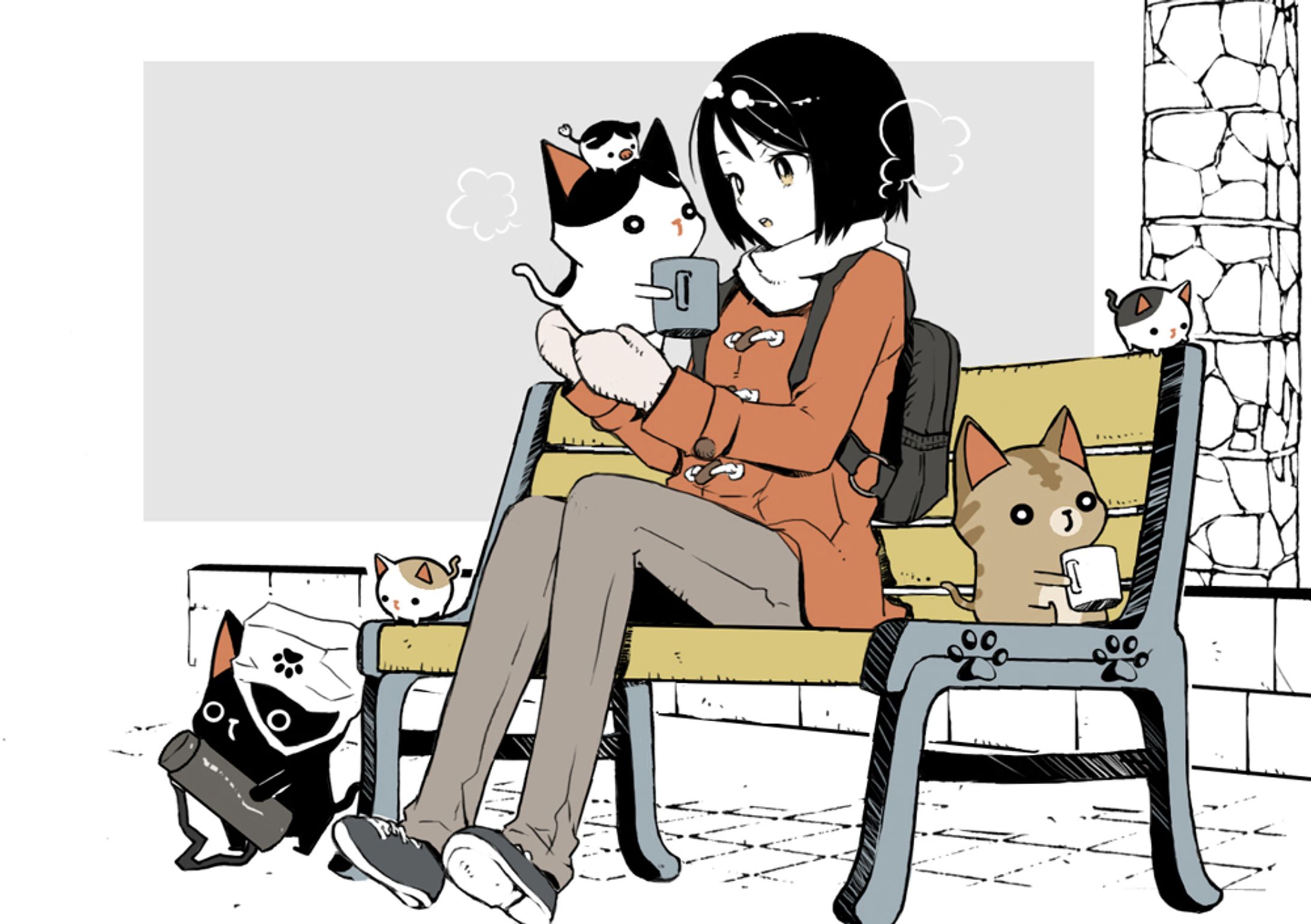 寒い日はジャレにゃんと-1