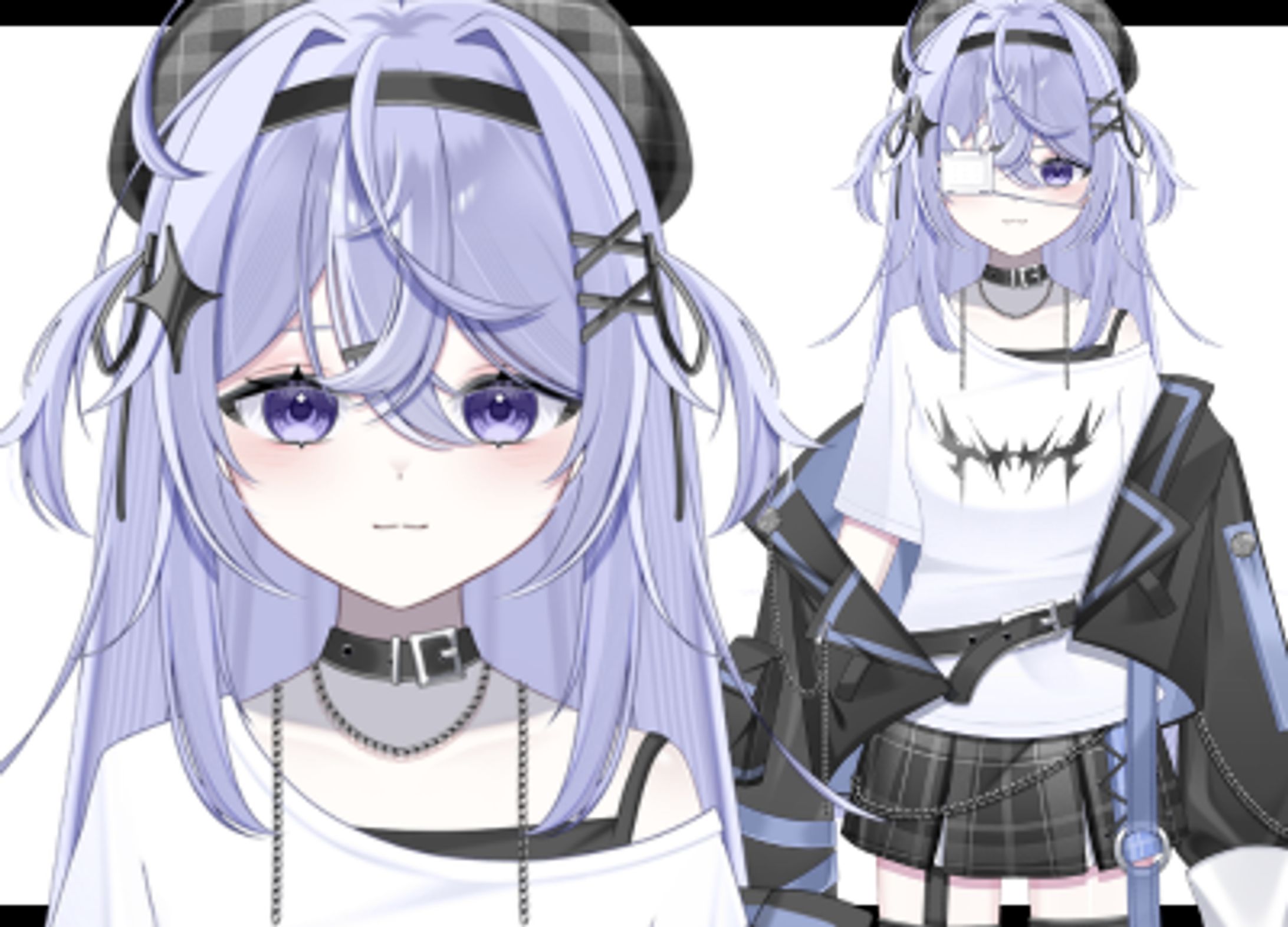病みかわちゃん/パーツ分けイラスト-1