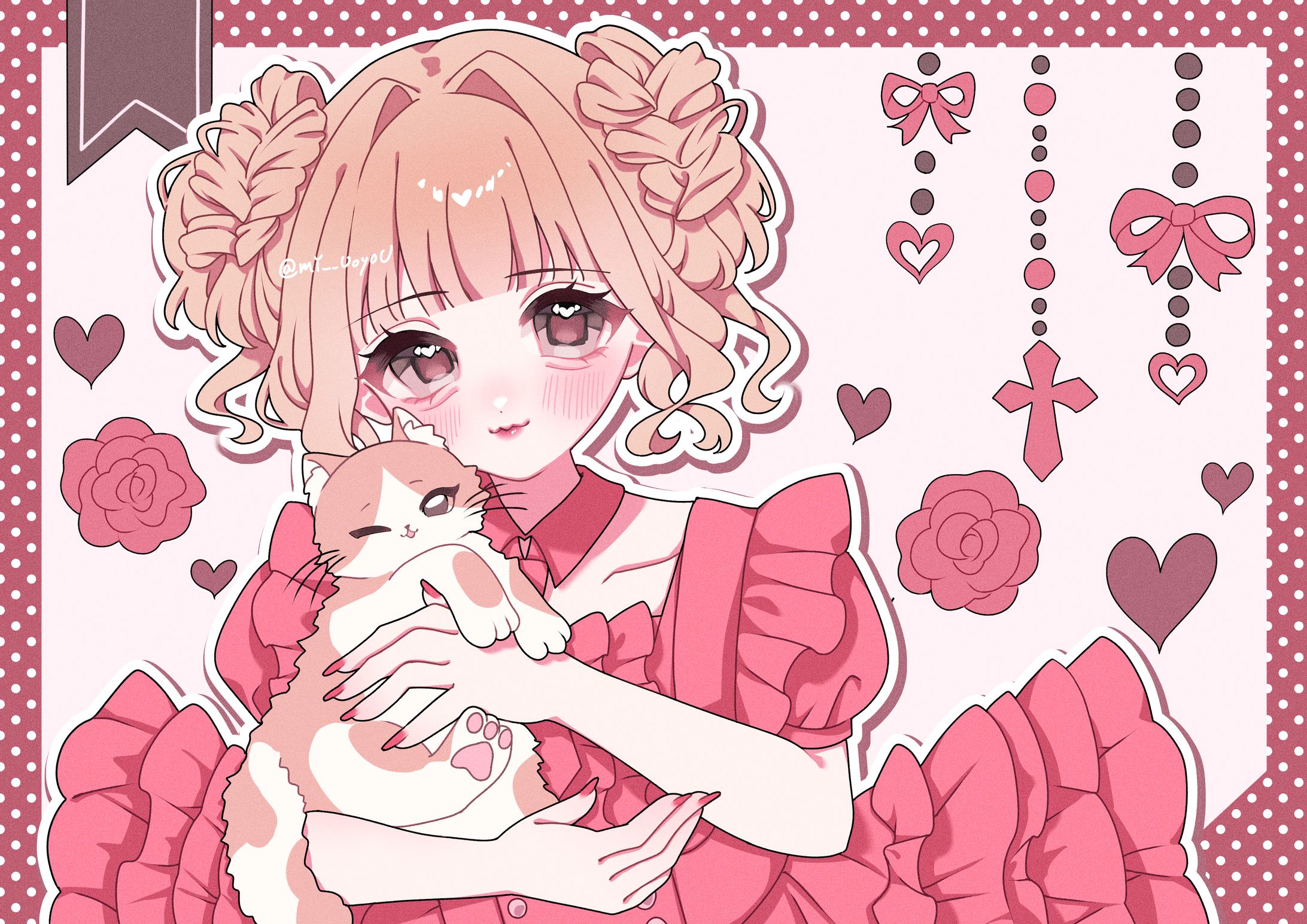 生誕祭イベントイラスト🐈🌹-1