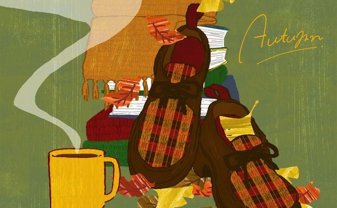 【自主制作】秋イラスト