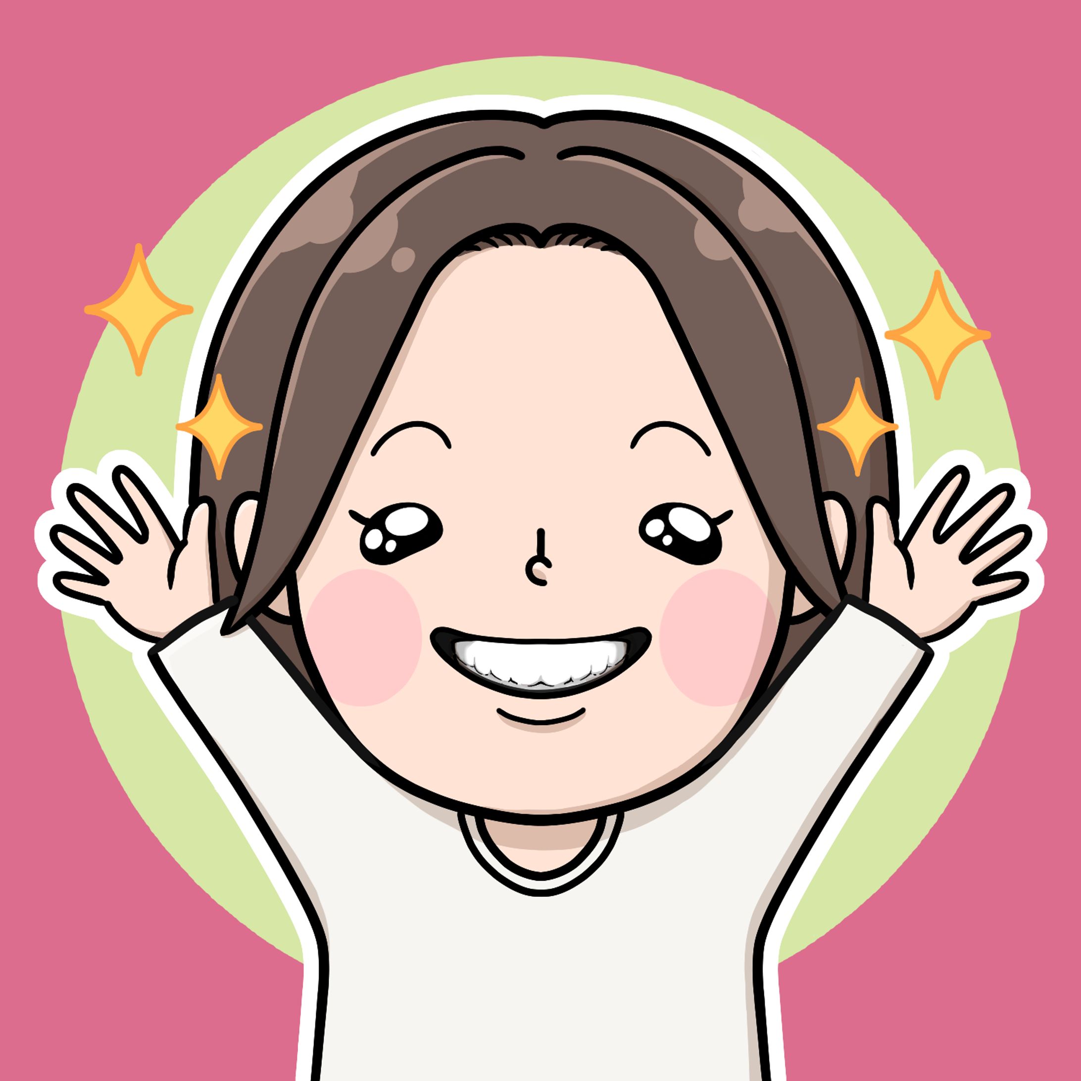 アイコン（笑顔の女性）-1