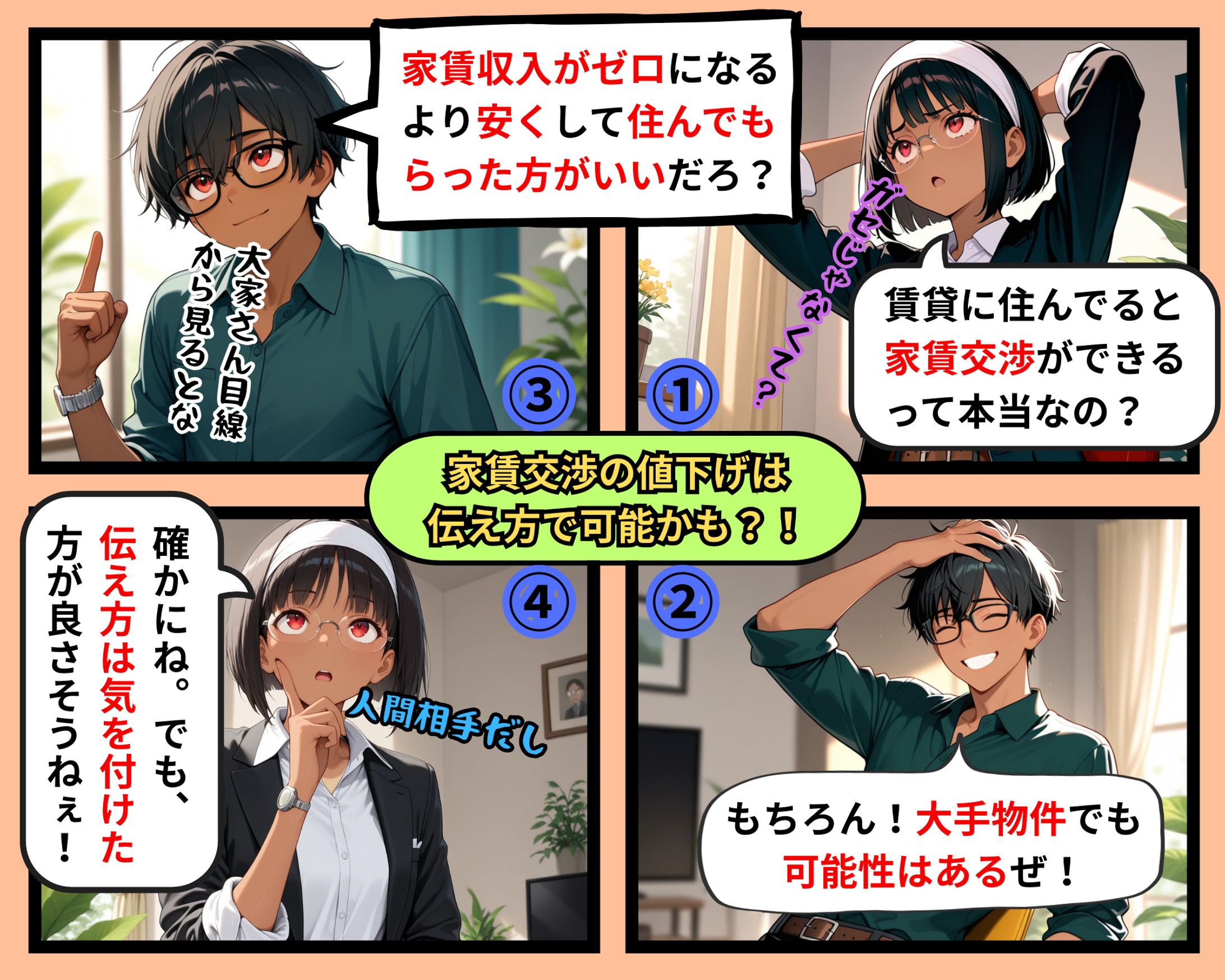 家賃交渉の値下げは伝え方で可能かも？！-1