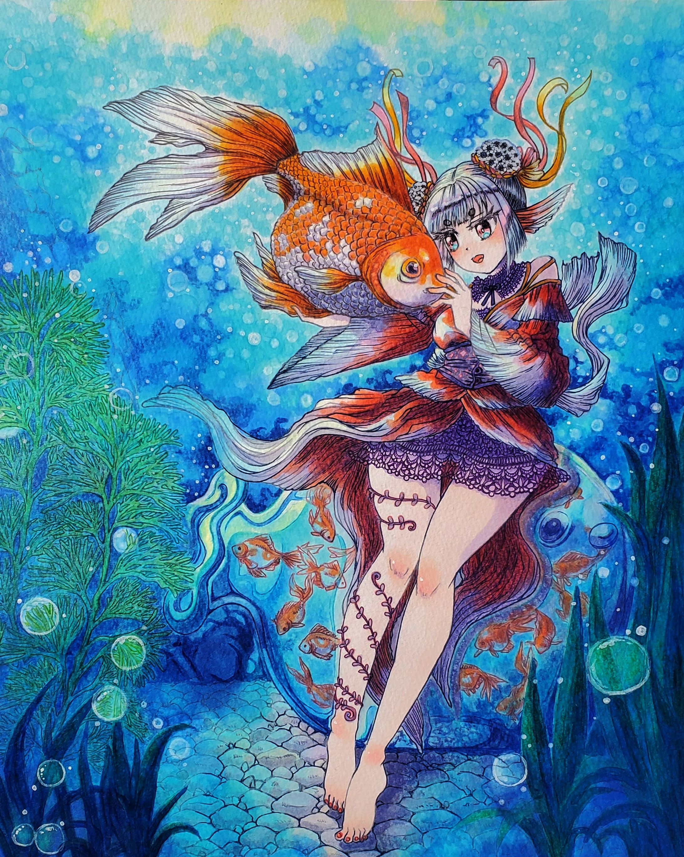 アナログイラスト/2023年コピックアワード応募作品-1