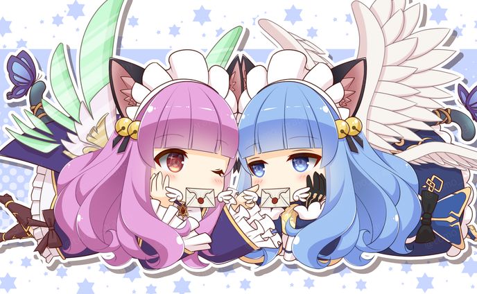 桜ちゃんと雪ちゃん