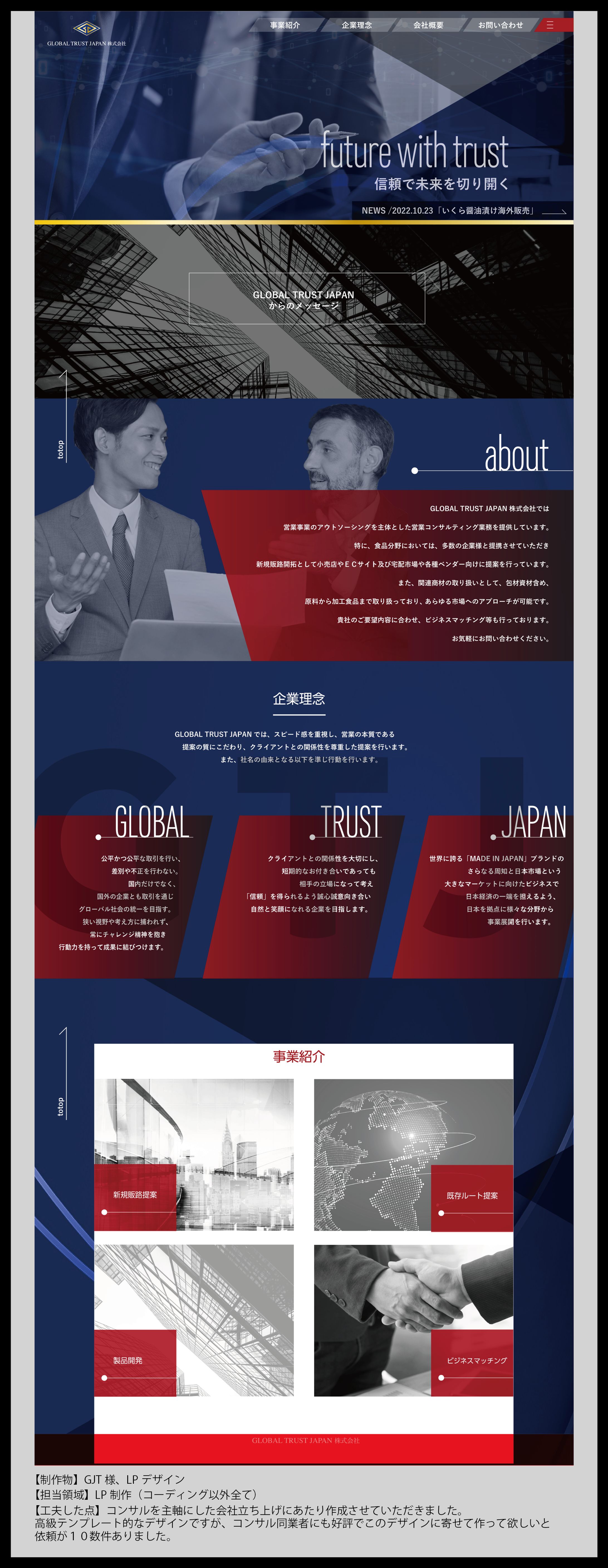 GTJ株式会社様　LP-1
