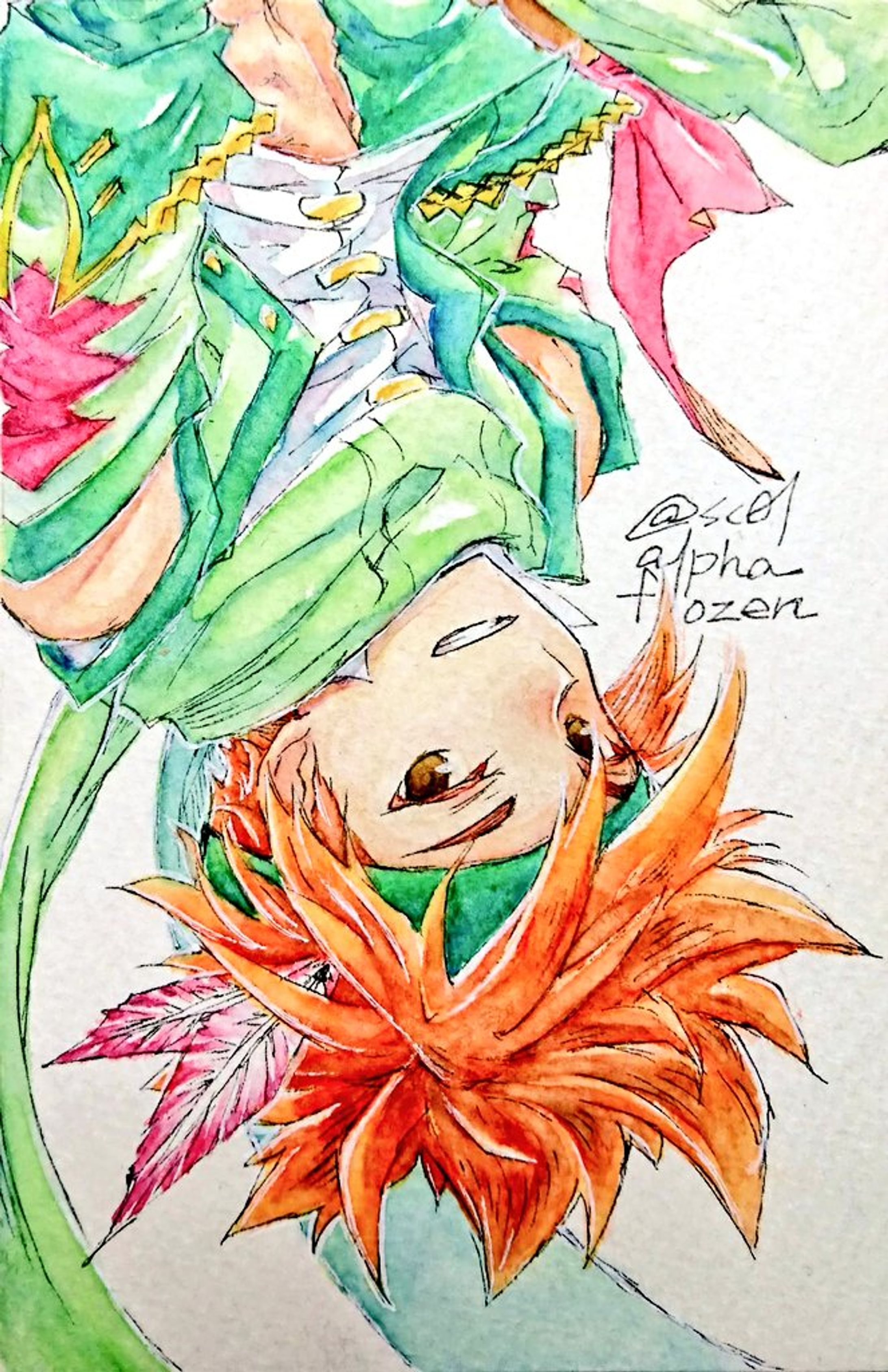 透明水彩イラスト2 (男性キャラ)-1