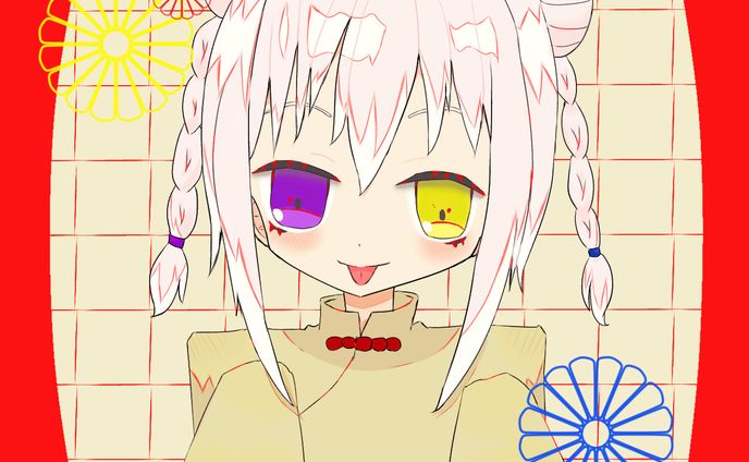 【一枚絵】かいマホ魔女　チャイナ衣装