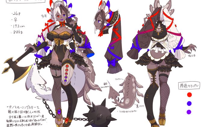 ケモ耳、キャラクターイラスト
