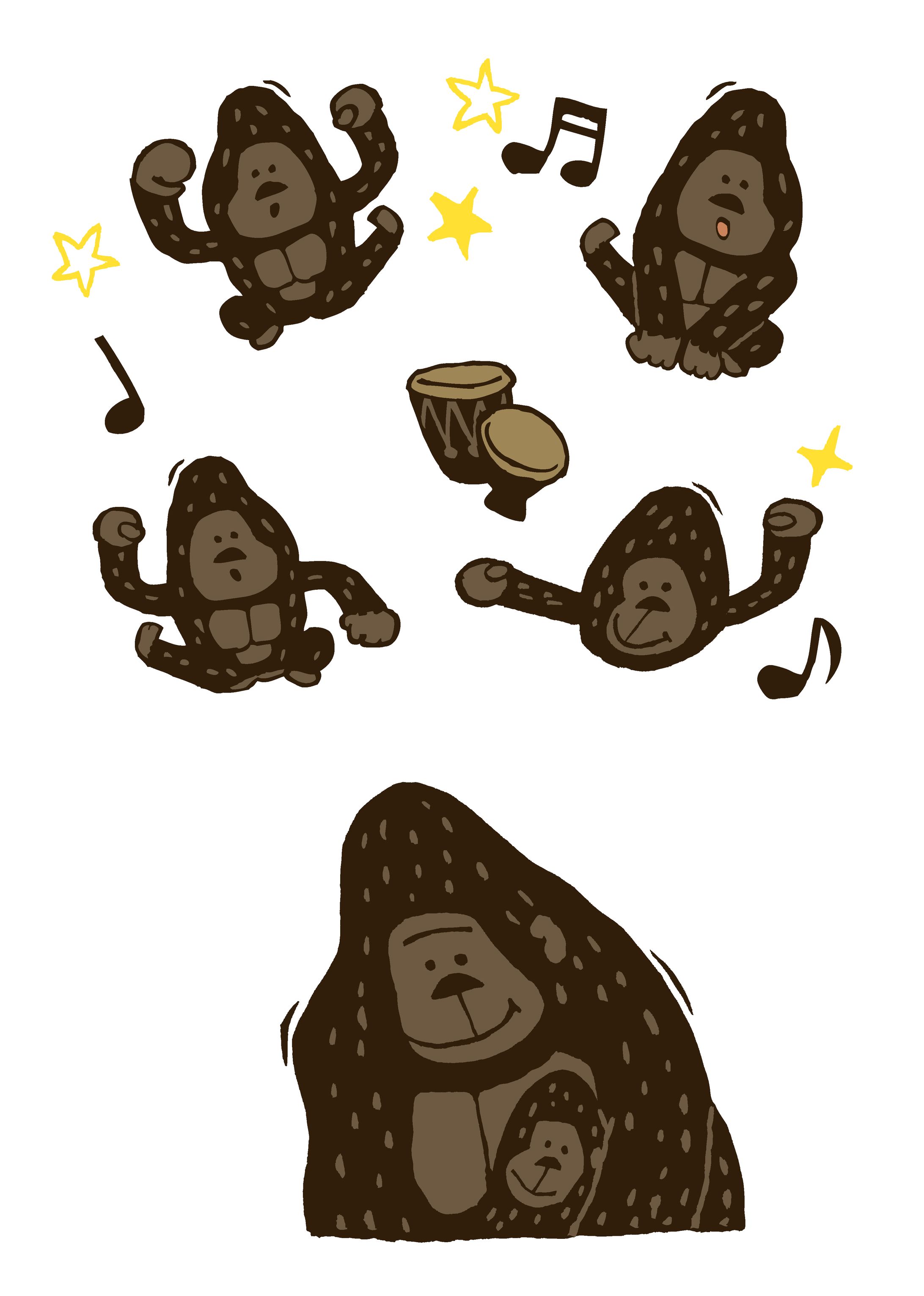 シンプルタッチの動物イラスト-1