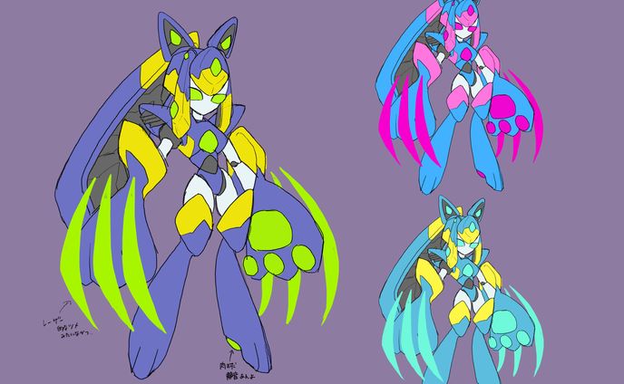 webデザイン、ロボ娘デザイン