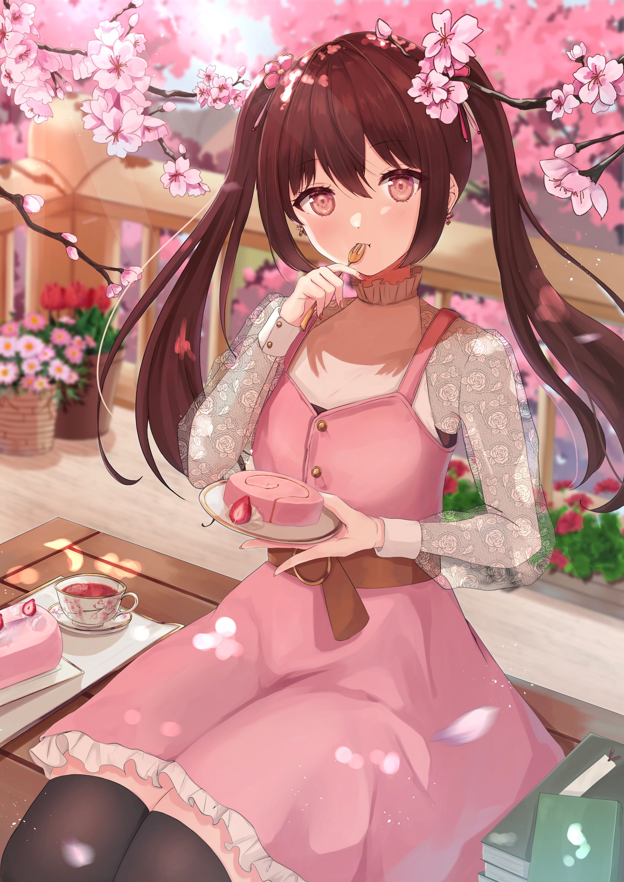 桜の中で-1