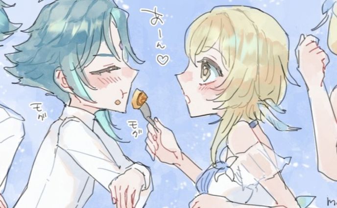 𝕩𝕚𝕒𝕠𝕝𝕦𝕞𝕚🌕Would you like to join me for dinner?

#魈蛍 #xiaolumi #lumine #xiao 
#luminegenshinimpact #xiaogenshinimpact 
#genshinimpactfanart #genshinimpact
#xiaoxlumine