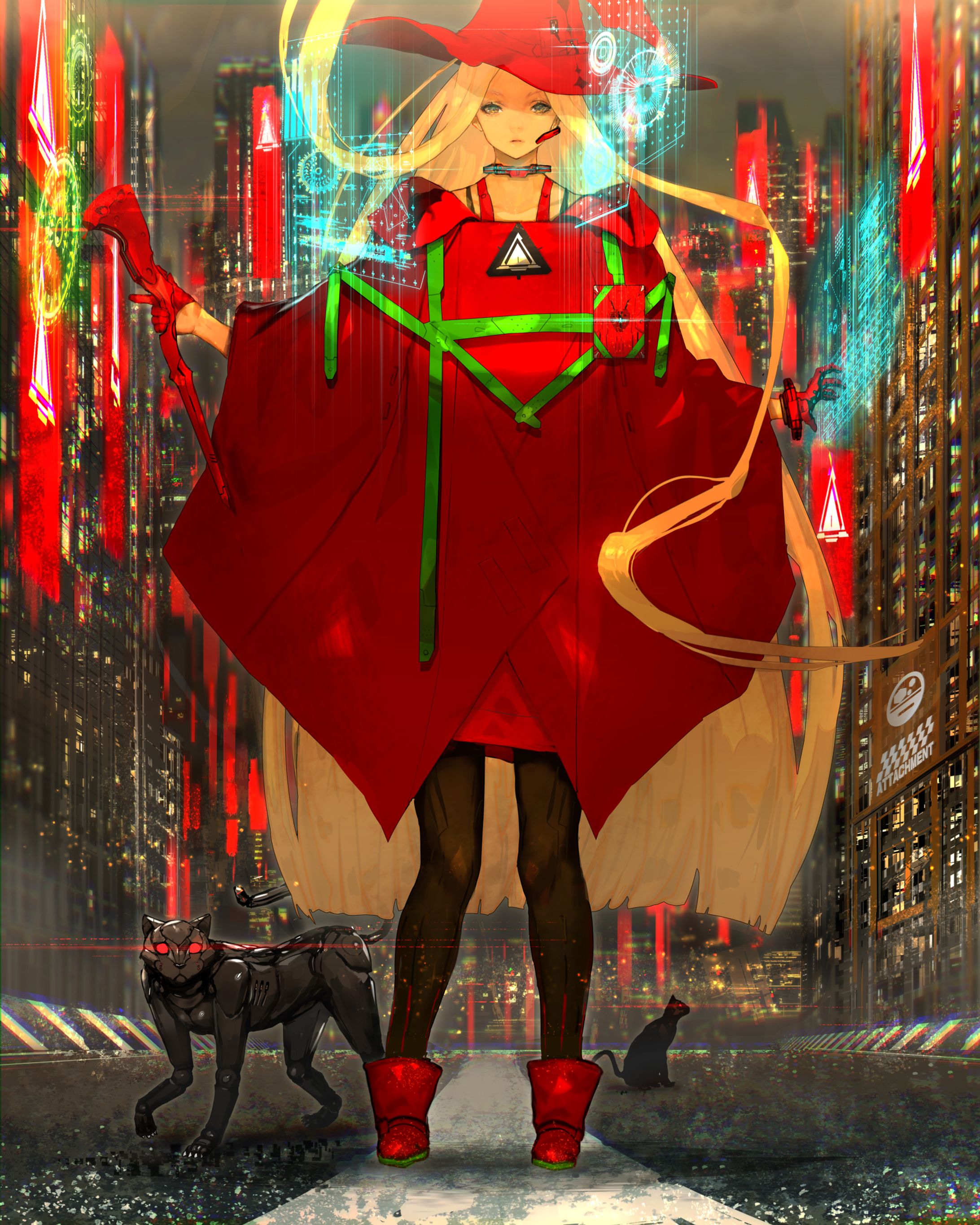 「創作」SF魔女風ハッカー-1