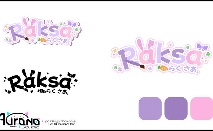 Raksa Vtuber Logo Design