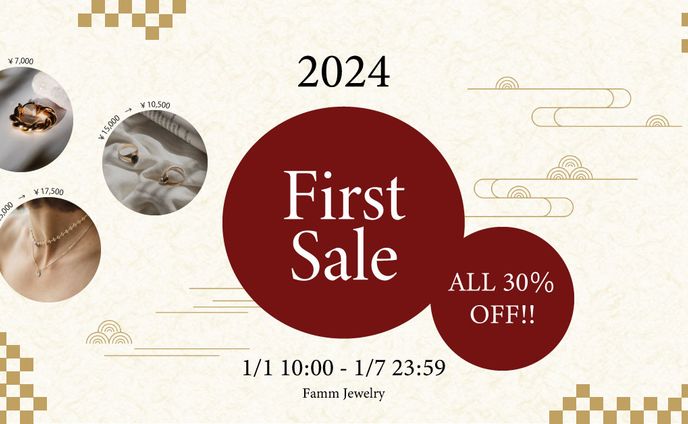 【バナー】ジュエリーショップの初売りセール