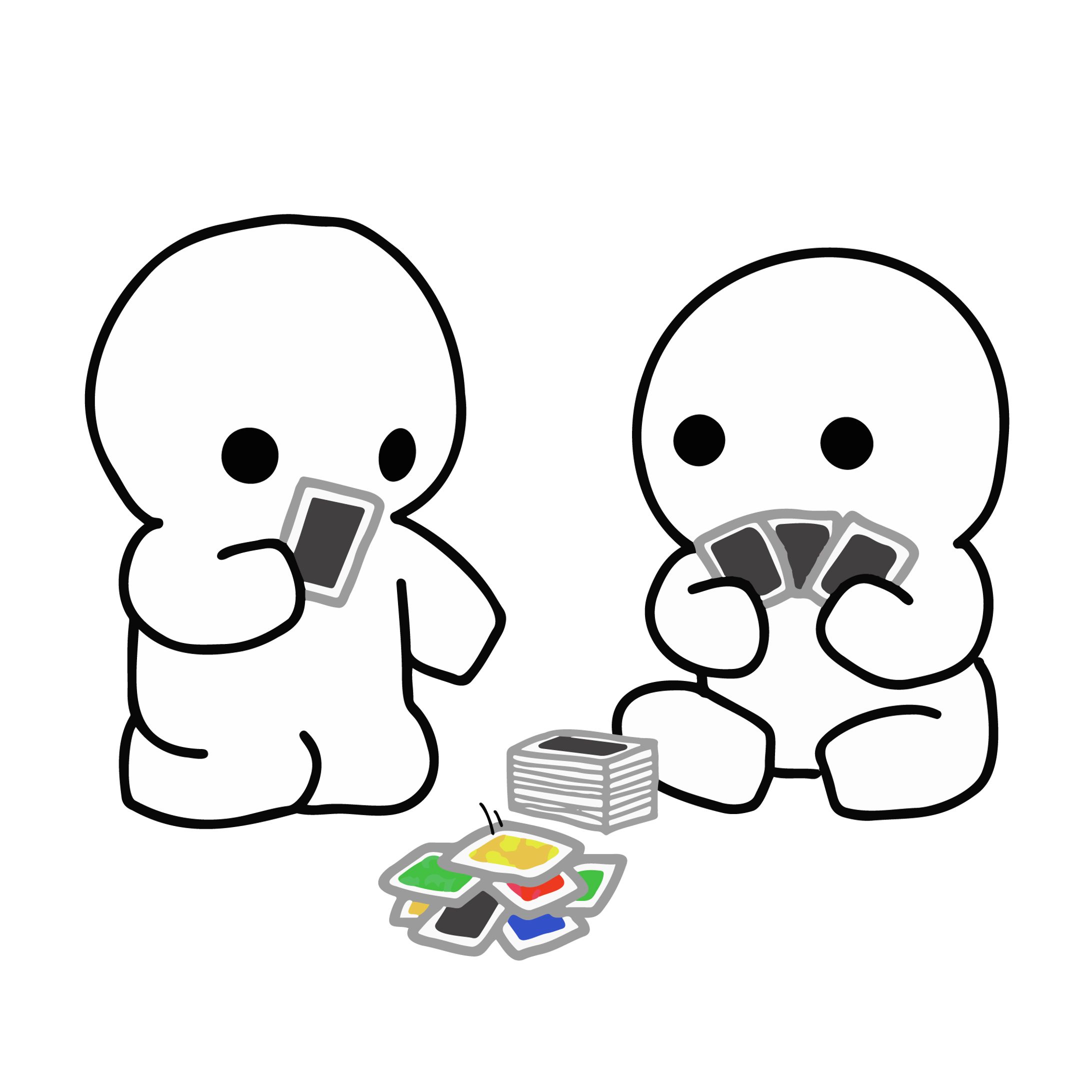 カードゲームするオリキャラ-1