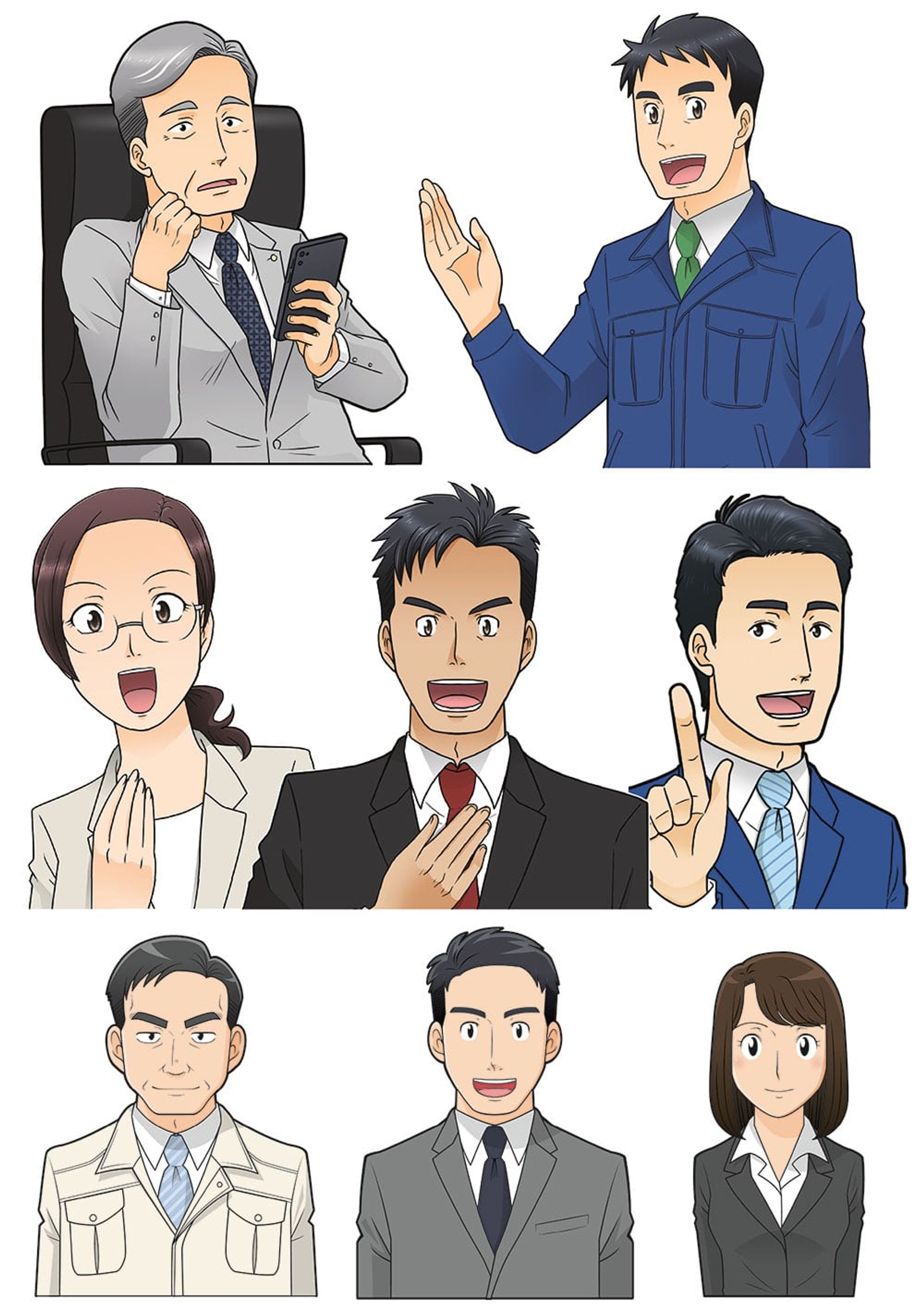 タッチサンプル　ビジネスマンガタッチ-1