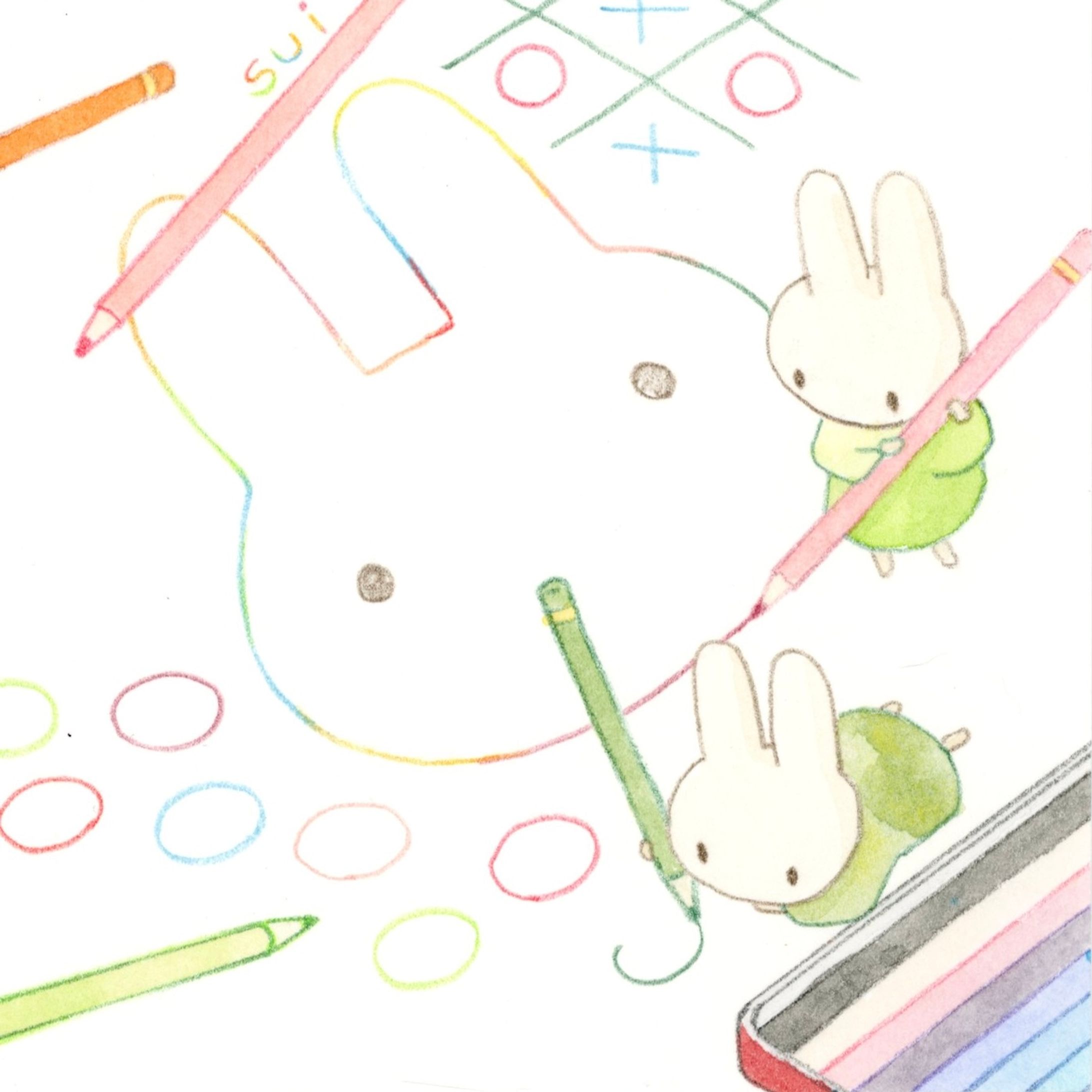 うさぎと色鉛筆-1