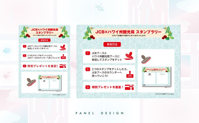 JCBハワイ州観光局_スタンプラリーパネル