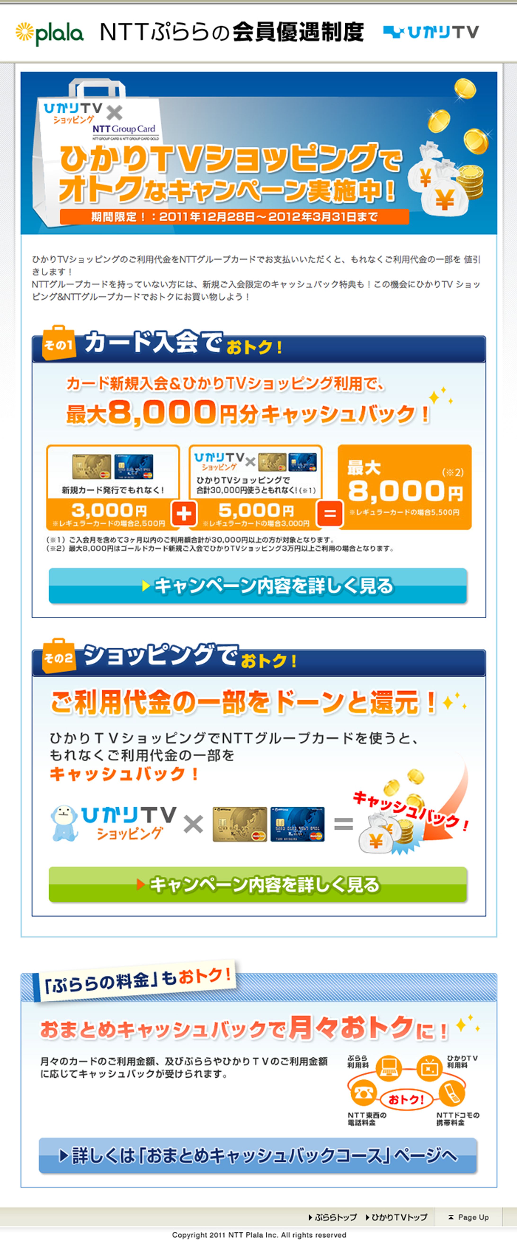 株式会社NTTぷらら：ひかりTVショッピングキャンペーン-1