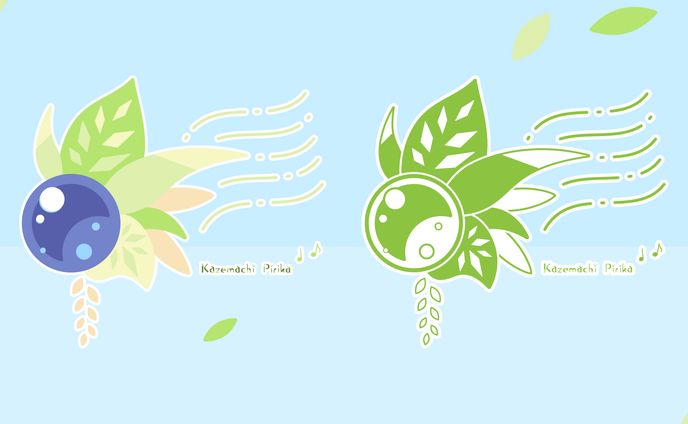 〔二次創作〕風街ピリカさん　ロゴ