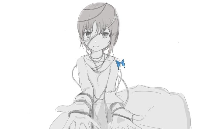 serial experiments lain 下描き