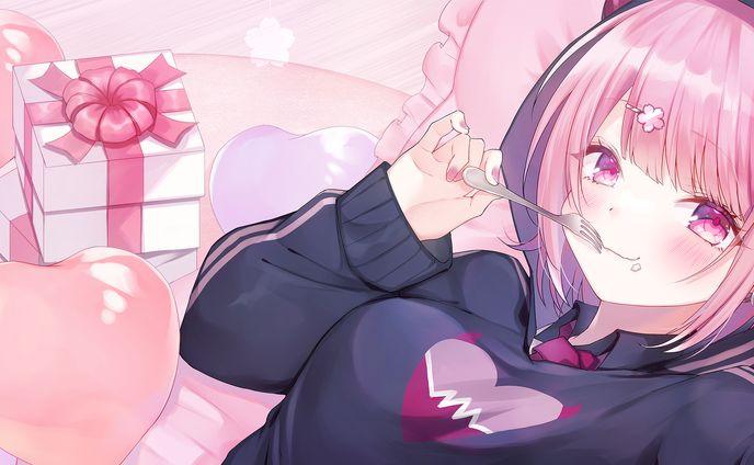 〖イラスト〗Vtuber 咲魔さくらこ様 グッズ用〖一枚絵〗