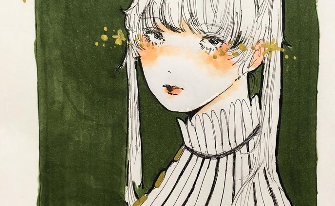 #アナログイラスト #イラスト #イラストレーション #illustration #ツインテールの日 #女の子 #croquis