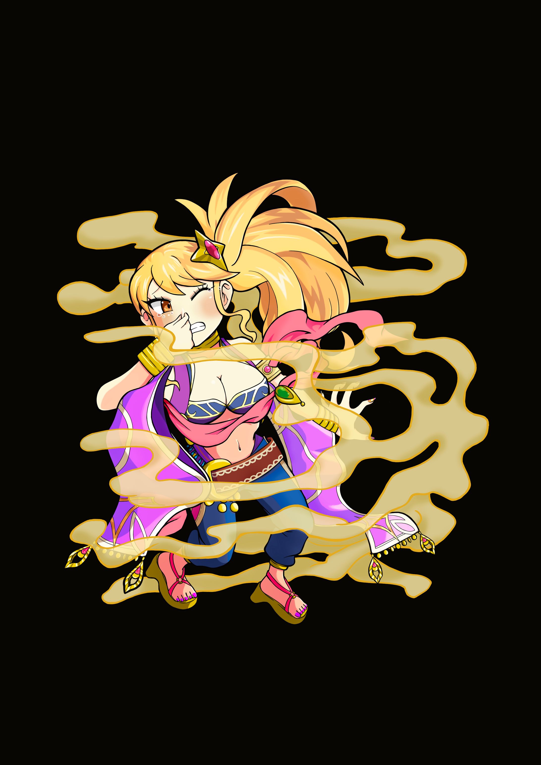 リクエストイラスト（悪臭をクサがる神化カナン）-1