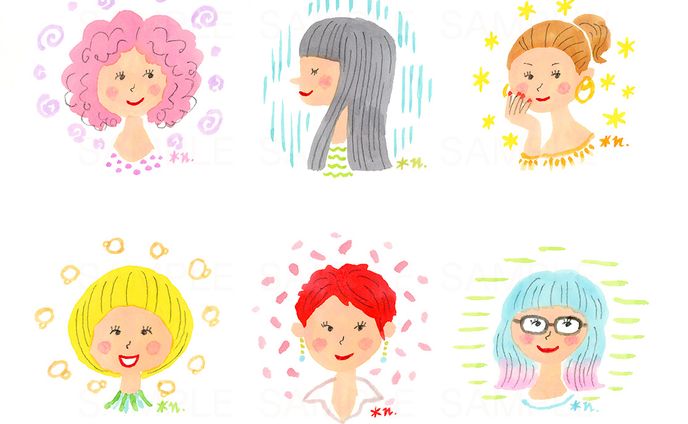 illustrator、イラストカット
