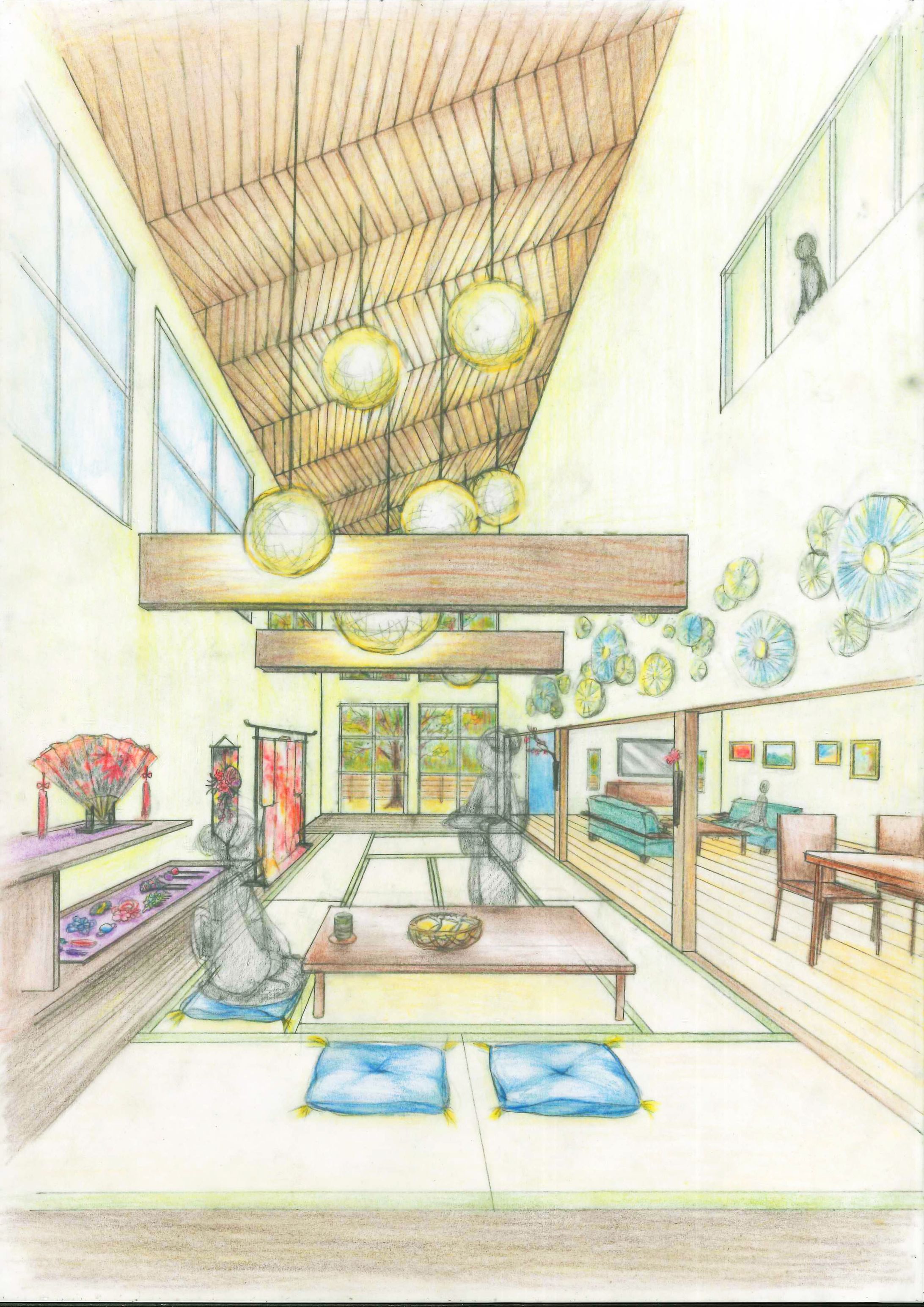 １年次 手描きパース集-1