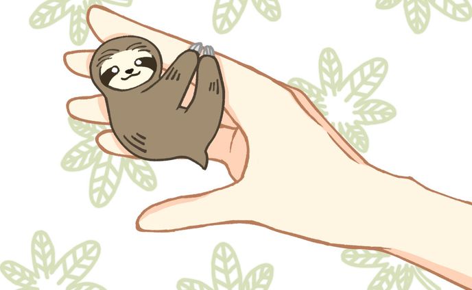 指つかまりのナマケモノ