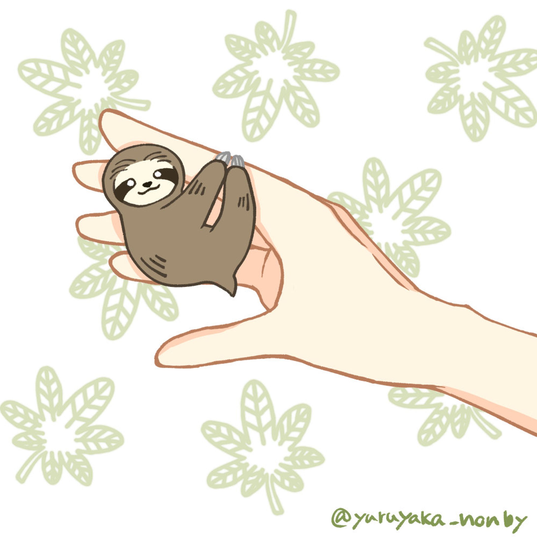 指つかまりのナマケモノ-1
