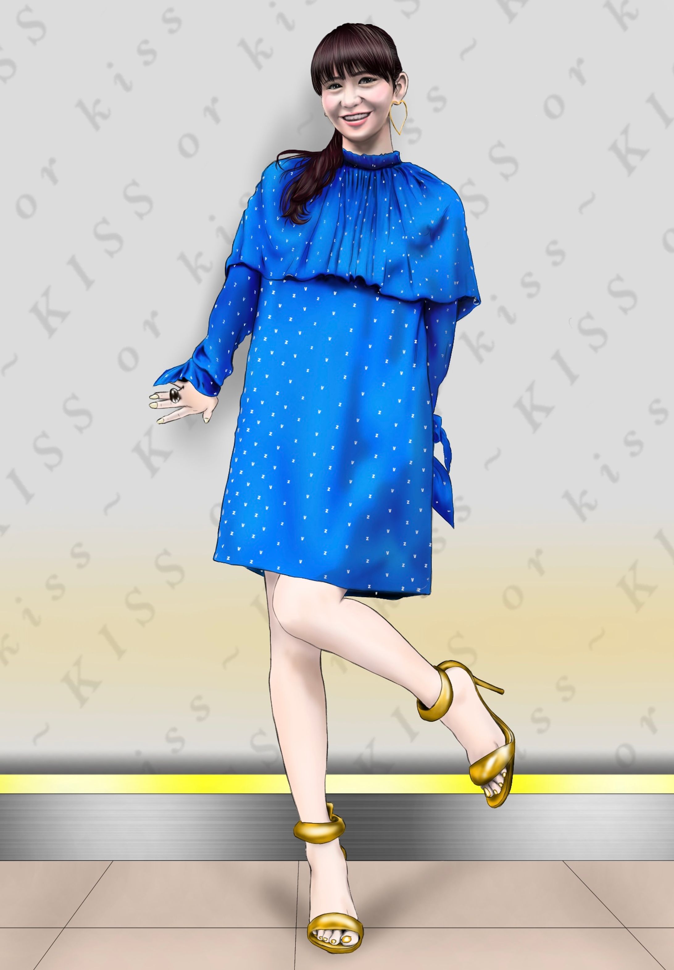 一枚絵(立ち絵)サンプル-1