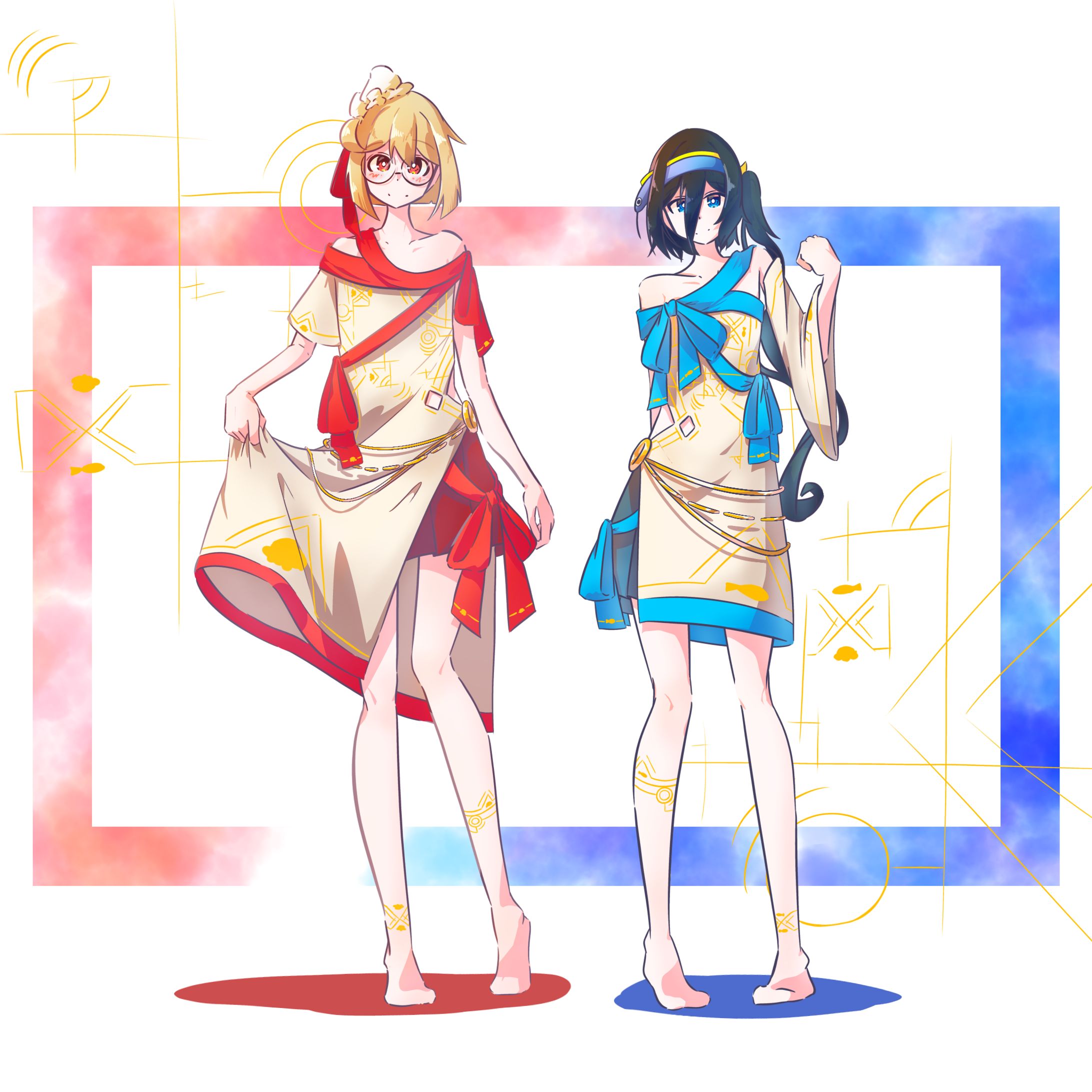 頭から足の先が入っている立ち絵-1