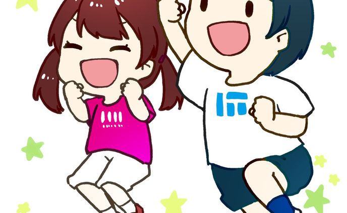 夏のこどもイベントカットイラスト