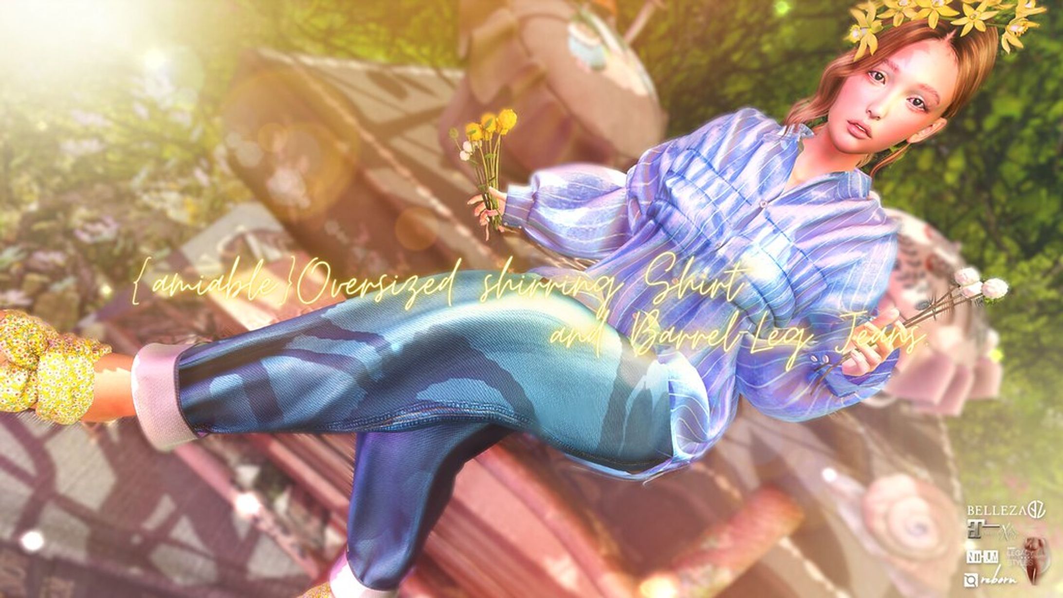 {amiable}Oversized Sharring Shirt & Barrel Pants＠the C88(Special SALE).-1