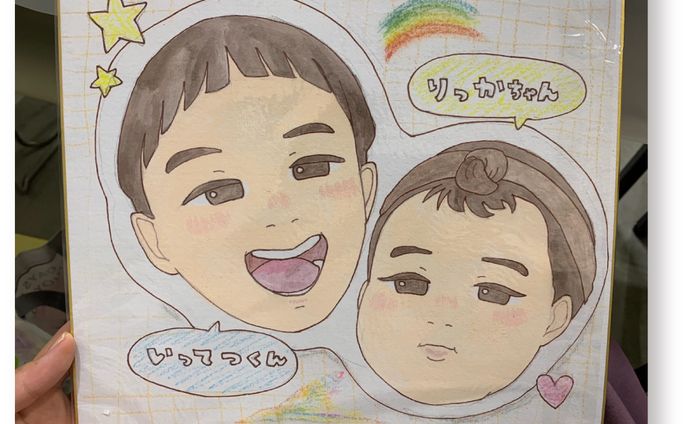 バイク、似顔絵千本ノック！