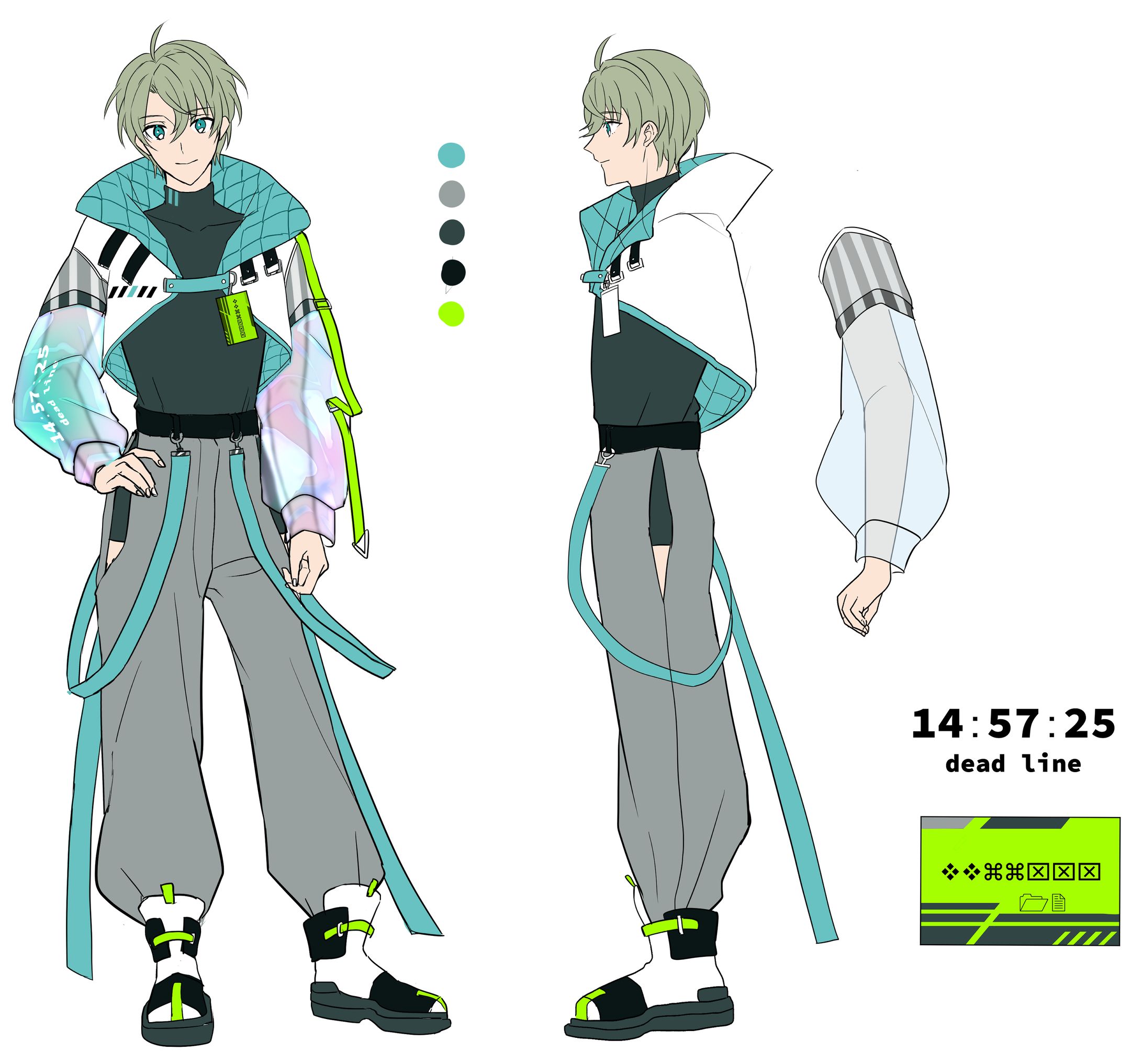 男主人公　キャラクターデザイン-1