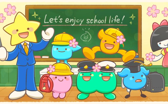 「ことだま日記 」2022_4月イベント 「新入生歓迎！ことだま学園」追加アイテムデザイン