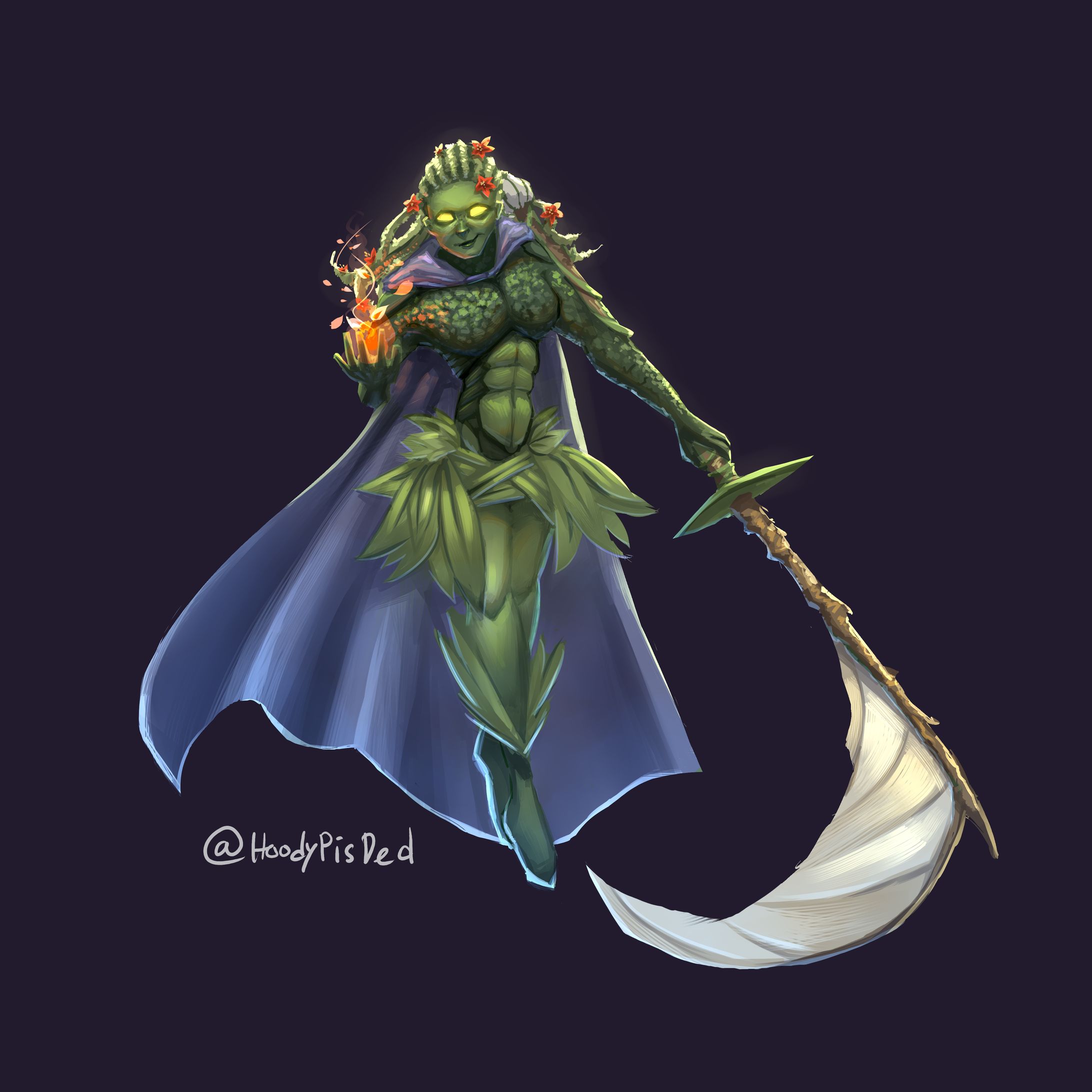 A Dryad and an Otter (commissioned work)-1