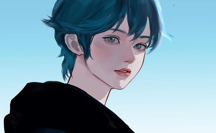 イケメン描いてみた‪( ᷇࿀ ᷆ )‬
 #イラスト  #illustration