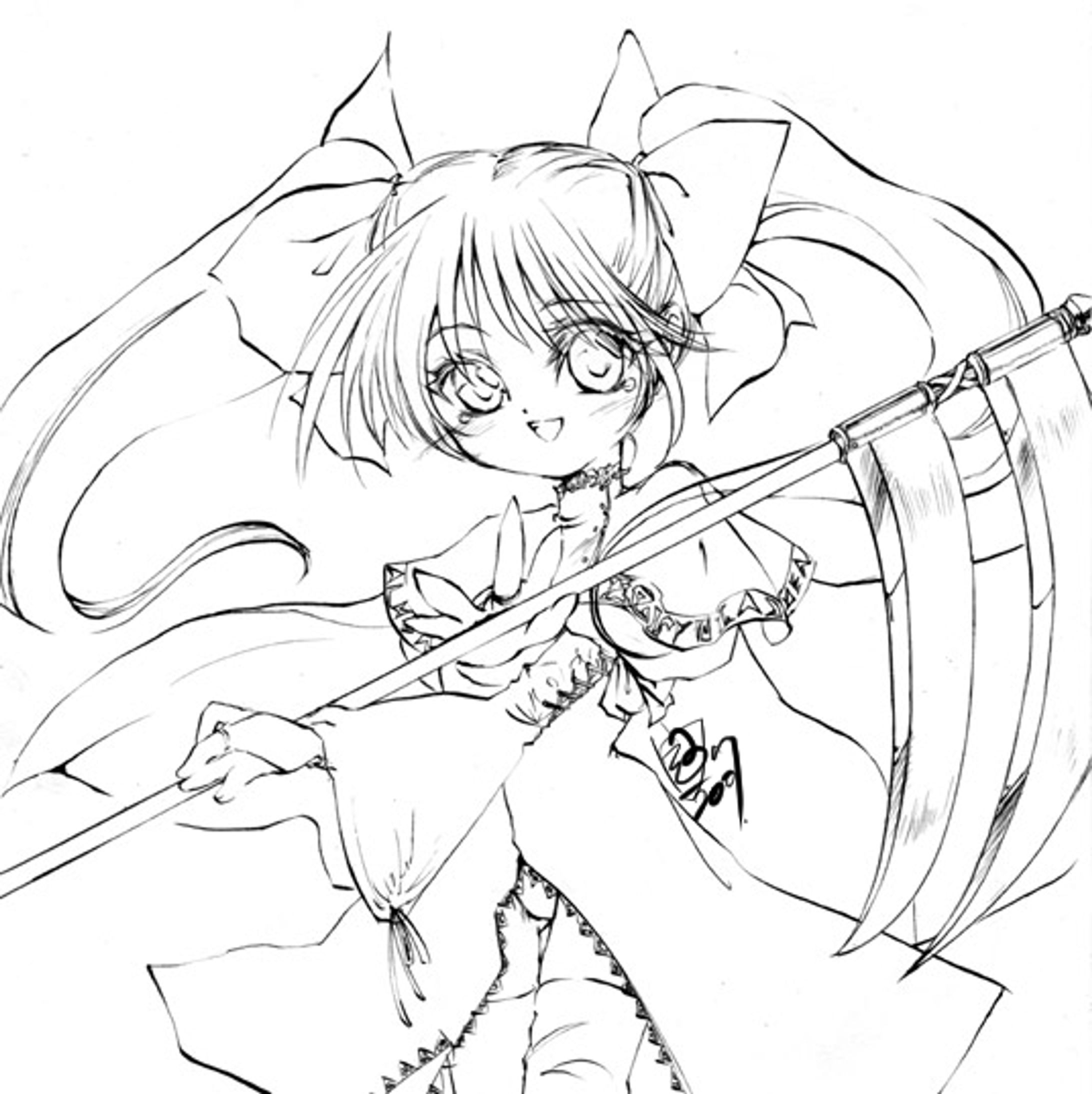 手描き線画イラスト-1