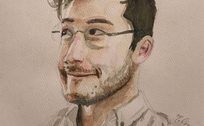 Markiplier Watercolor Portrait