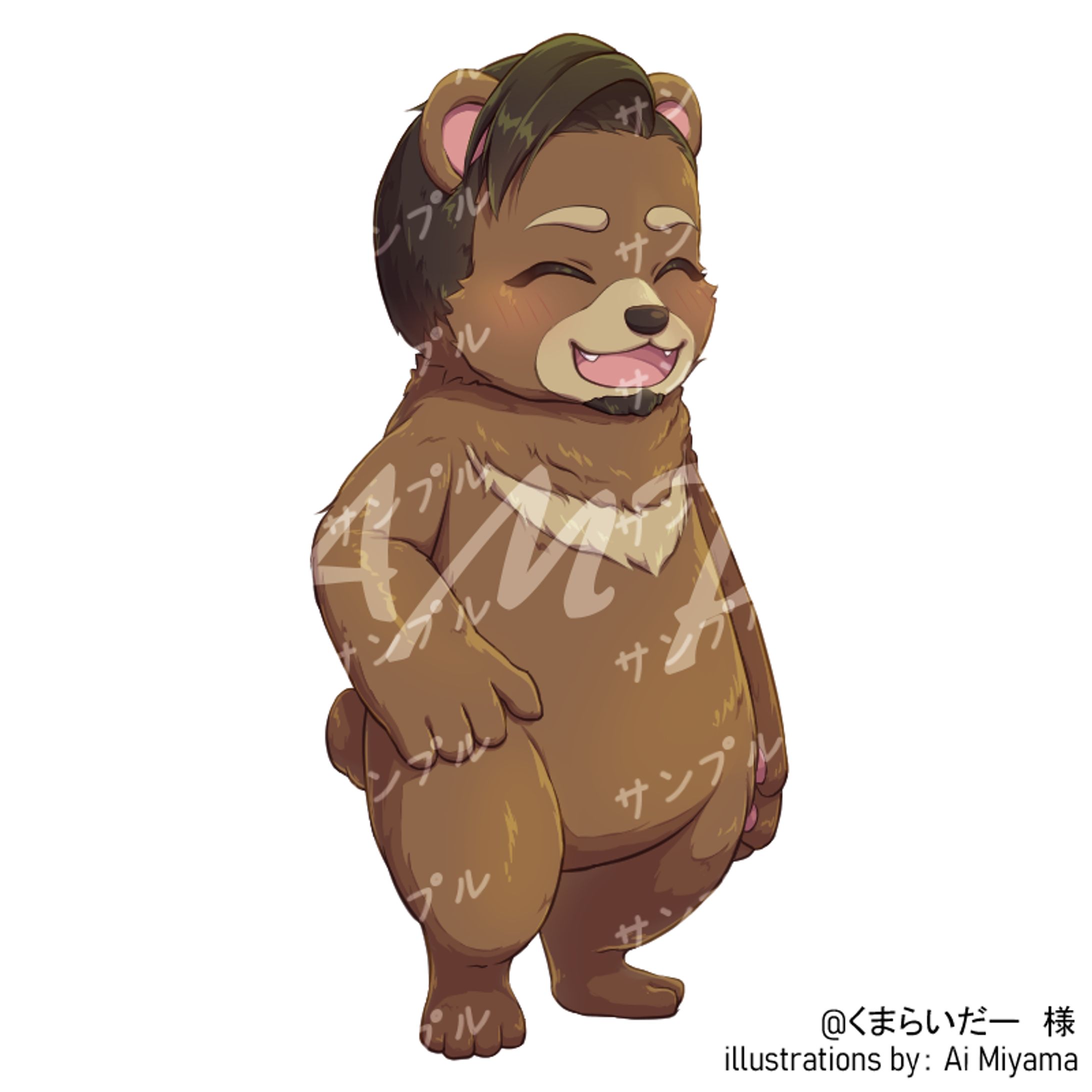 くまらいだーさん立ち絵 