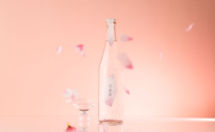 ラベル／白銀桜